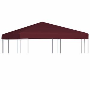 vidaXL Streha za paviljon 310 g/m&sup2; 3x3 m bordo