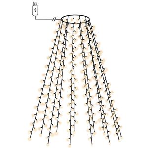 vidaXL Lučke za novoletno jelko 150 LED lučk hladno bele 150 cm