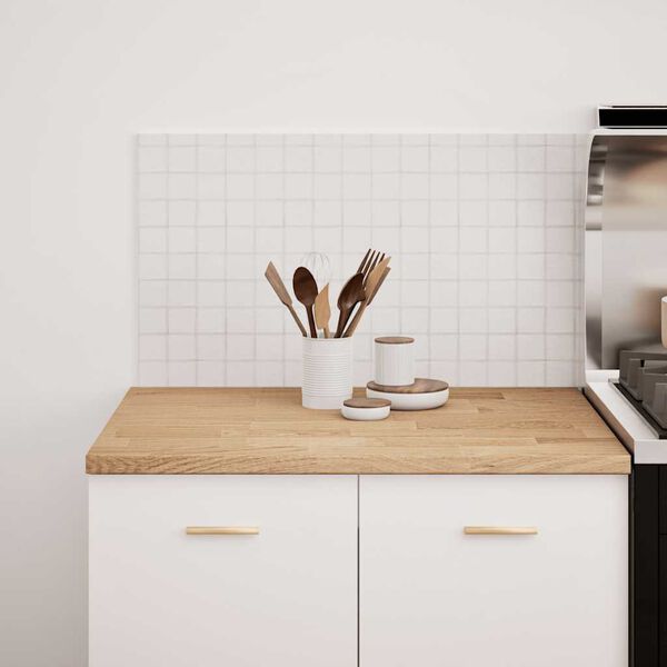 vidaXL Kuhinjska delovna plo&scaron;ča 80x63,5x2,7 cm trdna hrastovina