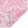 vidaXL Zunanja preproga ARAKIL roza 190x290 cm PP
