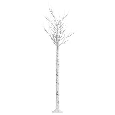 vidaXL Božično drevesce z 200 LED lučkami 2,2 m hladno belo vrba