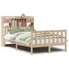 vidaXL Posteljni okvir brez vzmetnice 135x190 cm trdna borovina