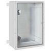 vidaXL Nadzorna omara Siva 42 x 19,5 x 50 cm ABS plastika