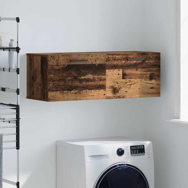 vidaXL Omarica na steni Star les 100 x 36.5 x 35 cm Konstruiran les