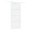 vidaXL Drsna vrata 93 x 211 cm Inženirski les Bela