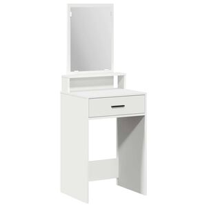 vidaXL Toaletna mizica Bela 50 x 41 x 140 cm Inženirski les