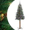 vidaXL Ožja jelka Zelena 180 cm PVC in trden bor