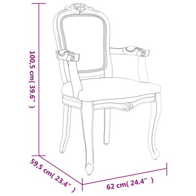 vidaXL Jedilni stoli 2 kosa modri 62x59,5x100,5 cm žamet