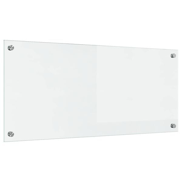 vidaXL Zaščita za kuhinjo Transparentno 90 x 40 cm kaljeno steklo