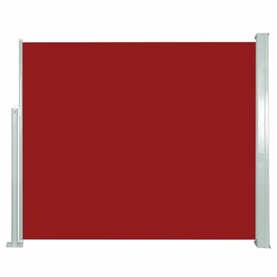vidaXL Zložljiva stranska tenda 120 x 300 cm rdeča