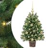 vidaXL Umestno božično drevo med 150 LED Zelena 75 cm PE in PVC