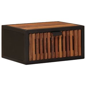 vidaXL Ročno izdelana nočna omarica Naravna 40 x 30 x 20 cm