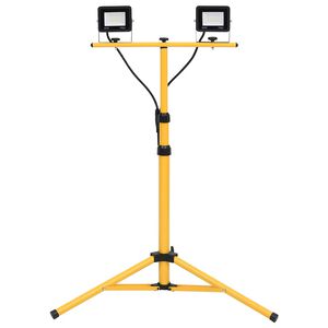 vidaXL LED reflektor s stojalom 2x20 W hladno bel
