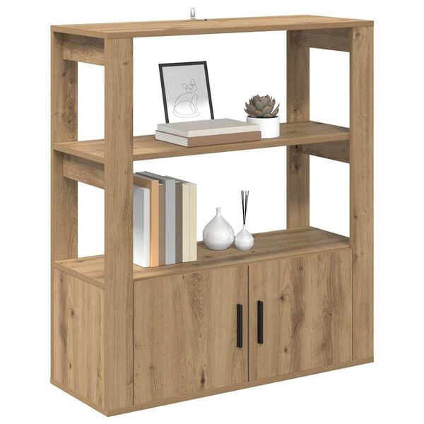 vidaXL Strani &scaron;al artisan hrast 30 x 80 x 90 cm Konstruiran les