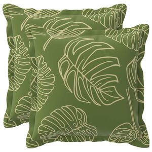 vidaXL Prevleka za blazino 2 kos HOUTEN Listnati dizajn 30 x 30 cm