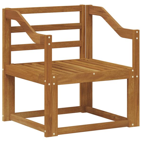 vidaXL Zunanji kavč Masiven les akacije Naravna