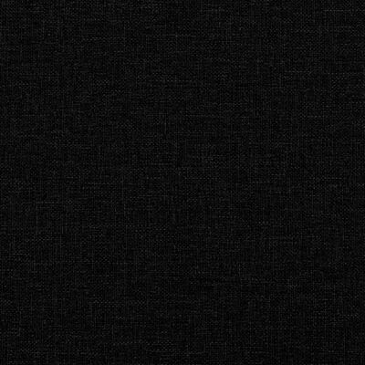 vidaXL Klop z blazinami črna 113x64,5x75,5 cm blago