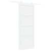 vidaXL Drsna vrata 93 x 232 cm Inženirski les Bela
