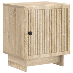 vidaXL Nočna omarica Sonoma hrast 43 x 34,5 x 50 cm Inženirski les