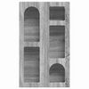 vidaXL Viseča omarica Siva Sonoma 59 x 20 x 100 cm Konstruiran les
