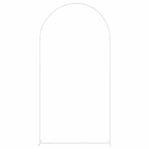 vidaXL Poroka Arch Bela 100 x 39 x 200 cm Jeklo
