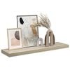 vidaXL Stenska polica barva hrasta 90x23,5x3,8 cm MDF