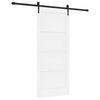 vidaXL Drsna vrata ORKDAL 86 x 198,5 cm Inženirski les Bela in črna