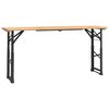 vidaXL Zložljiva pivska miza 170x50x75/105 cm trden les jelke