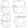 vidaXL Vrtnik Bistro Set 4 pcs Rjava Masiven les akacije