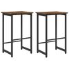 vidaXL Barski stol 2 pcs Dimljen hrast 40 x 32 x 64 cm Inženirski les