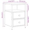 vidaXL Nočna omarica artisan hrast 34x35,5x50 cm inženirski les
