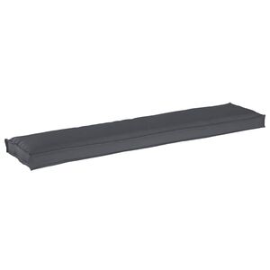 vidaXL Blazina za palete Oxford tkanina Antracit 180 x 40 x 8 cm