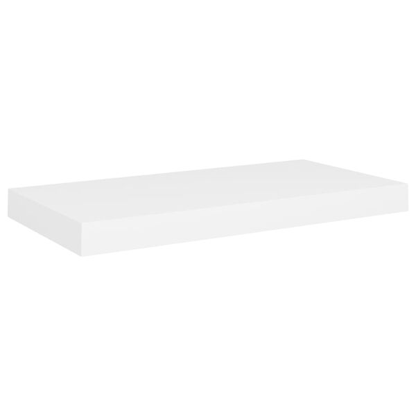 vidaXL Stenska polica bela 50x23x3,8 cm MDF