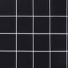 vidaXL Blazina za palete črna karo 120x40x12 cm blago