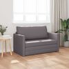 vidaXL Sofa postelja 110cm Siva Umetno usnje