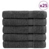 vidaXL Premium brisače za savno SOLUND 25kos antracit 80x200cm 600g/m2