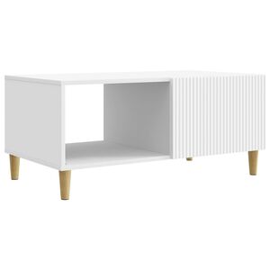 vidaXL Klubska miza Bela 90 x 50 x 40 cm Inženirski les