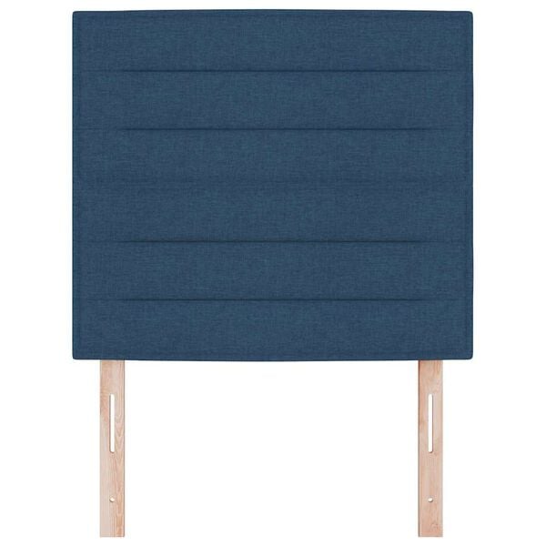 vidaXL Vzglavje Modra 100 cm blago