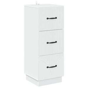vidaXL Predalna omara Bela 33 x 34,5 x 87 cm Inženirski les
