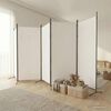 vidaXL Paravan 5-delni bel 433x180 cm blago