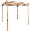 vidaXL Pergola iz bambusa 170x170x220 cm