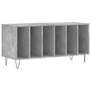 vidaXL Omarica za gramofonske plo&scaron;če betonsko siva 100x38x48 cm les