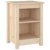 vidaXL Nočna omarica 40x35x55 cm trdna borovina