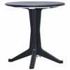 vidaXL Vrtna miza plastika 70 cm antracitna