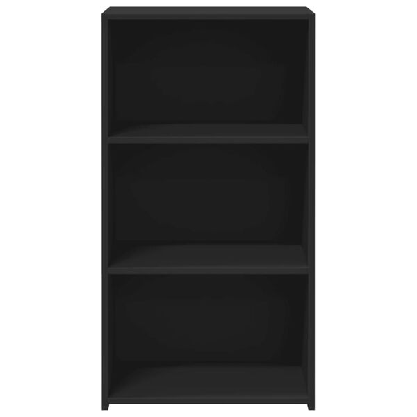 vidaXL Komoda črna 50x41x93 cm inženirski les