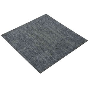 vidaXL Preproga plo&scaron;čica Nebesno siva 50 x 50 cm 36 kos PP in Bitumen