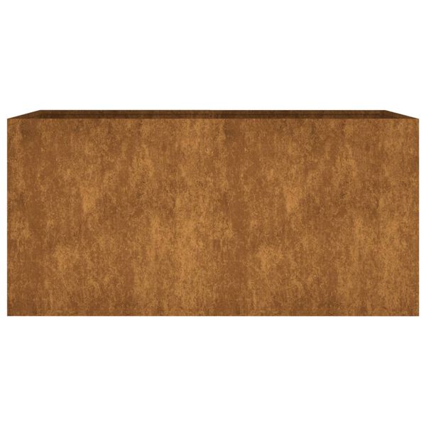 vidaXL Cvetlično korito 80x40x40 cm corten jeklo