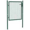 vidaXL Ograjna vrata iz jekla 100 x 75 cm zelene barve
