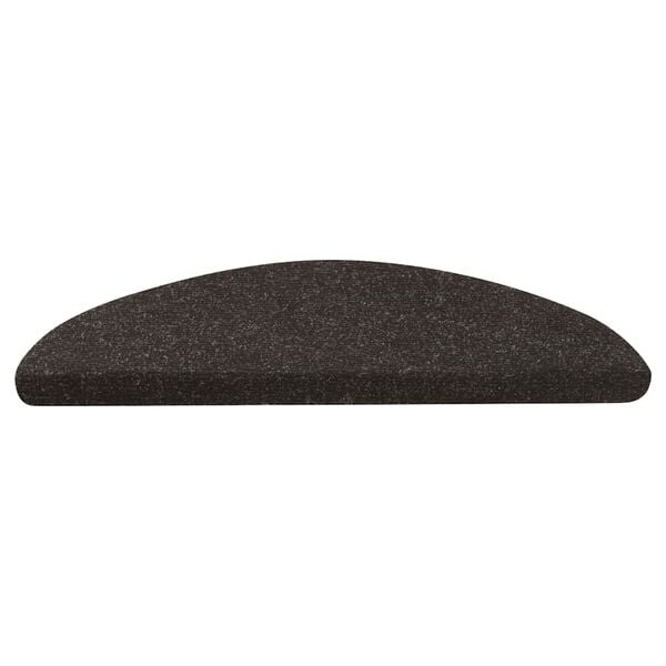 vidaXL Preproge za stopnice samolepilne 10 kosov črne 56x17x3 cm