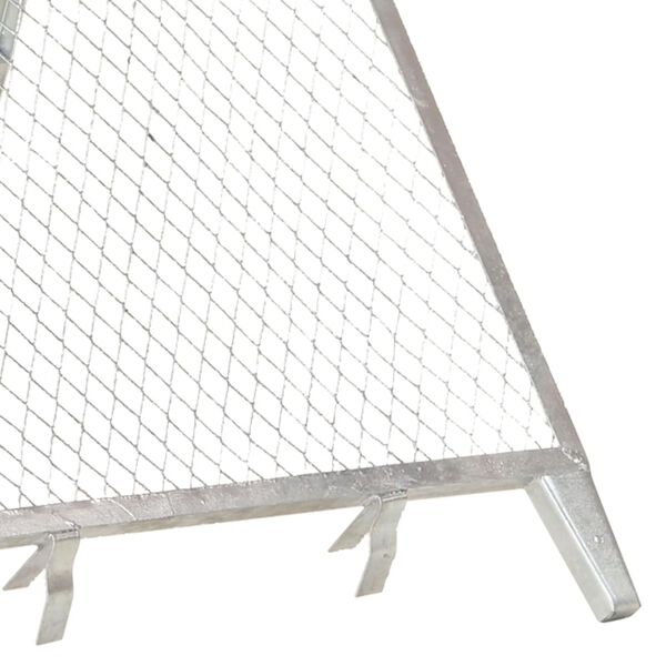 vidaXL Vrtno sito pocinkano jeklo